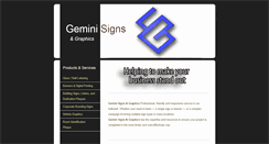 Desktop Screenshot of geminisigns.org.uk